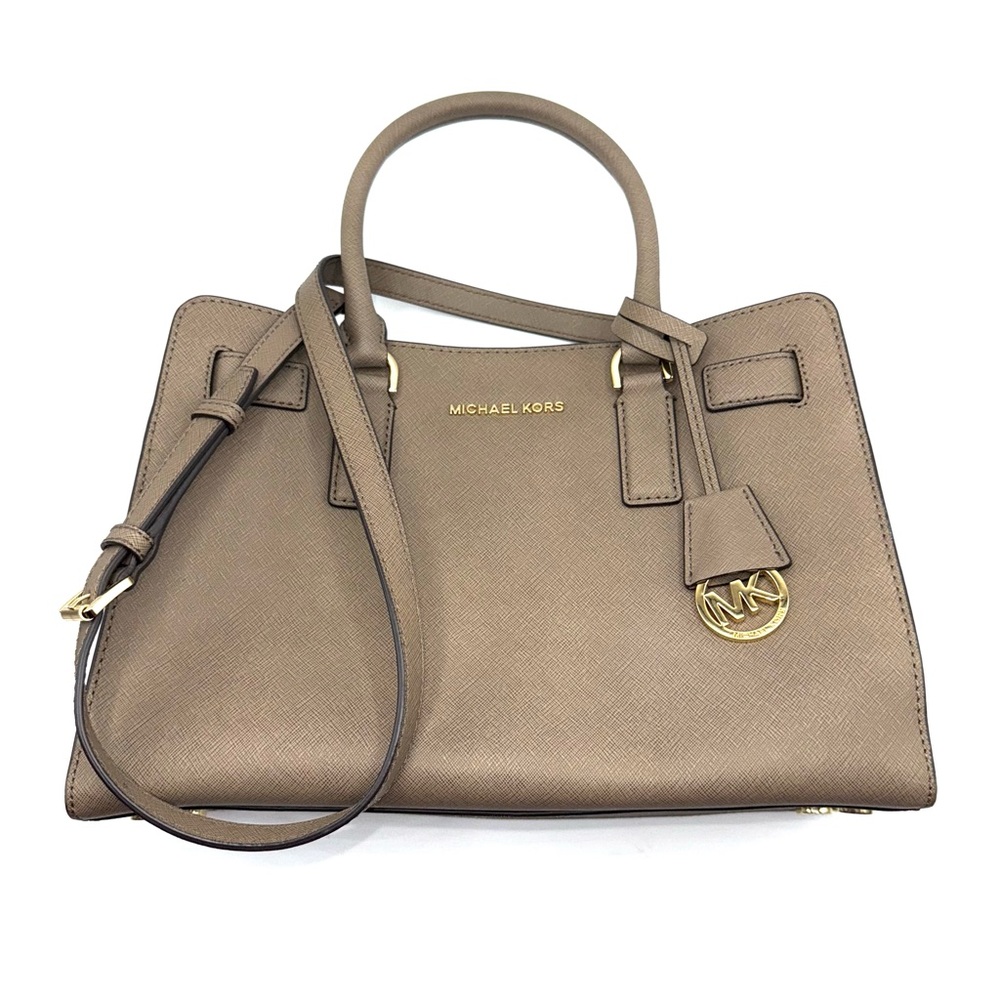 Michael Kors Dillon Saffiano Leather Satchel Crossbody Bag - Picture 6 of 13